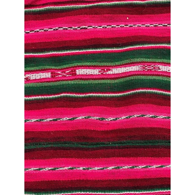 Vintage South American Andean Peruvian Manta Cloth Kilim Weaving, 1950s For Sale - Image 6 of 18