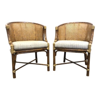 McGuire Club Chairs - a Pair For Sale