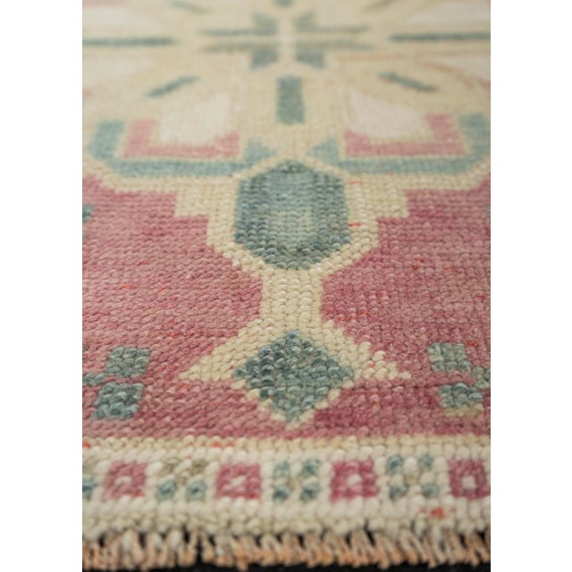Turkish Turkish Mini Rug Oriental Hand Knotted Vintage Rug 2'2" x 2'4" #21193 For Sale - Image 3 of 8