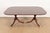 Wood Councill Furniture Georgian Banded Mahogany Double Pedestal Extension Dining Table, Newly Refinished For Sale - Image 7 of 14