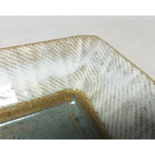 Late 20th Century Tatsuzō Shimaoka Japanese Glazed Mingei Stoneware Dish For Sale - Image 4 of 9