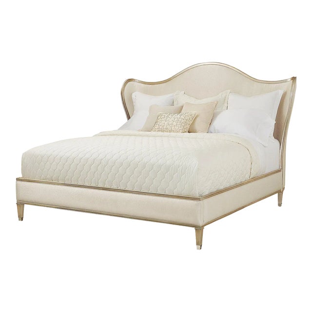 Transitional Upholstered King Bed Chairish