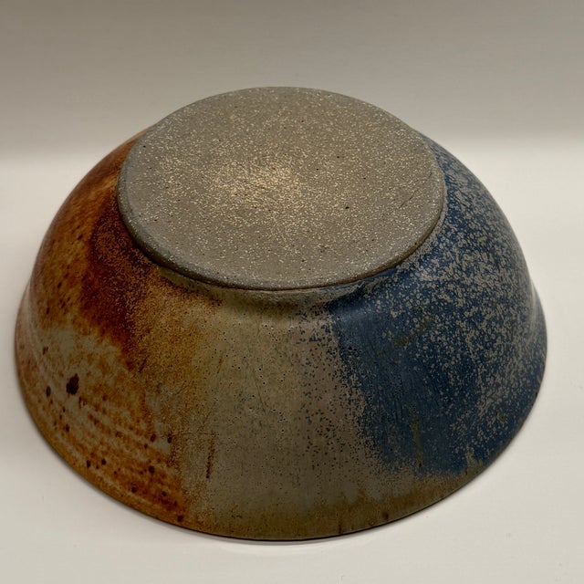 Signed Mid-Century Glazed Stoneware Bowl – Don Walton Studio Pottery For Sale In New York - Image 6 of 12