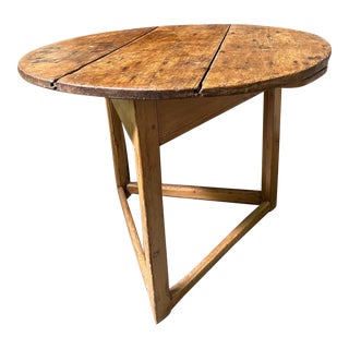 Pine Cricket Console Table For Sale