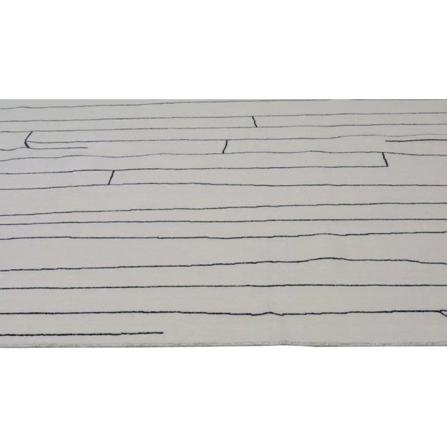 2000 - 2009 Moroccan Azilal Hand Knotted Wool Rug, 9'1 X 12' For Sale - Image 5 of 6