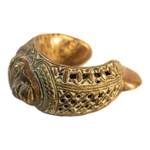 Antique African Bronze Bracelet Currency Bangle Tribal Artifact