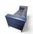 Vintage Sofa in Dark Blue Leather For Sale - Image 6 of 15