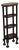 Leather Top Victorian Style Carved Mahogany Etagere Bookshelf For Sale