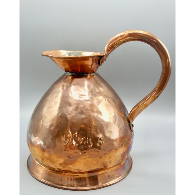 English 19th-Century English Copper Gallon Ale Pitcher / Measure For Sale - Image 3 of 11