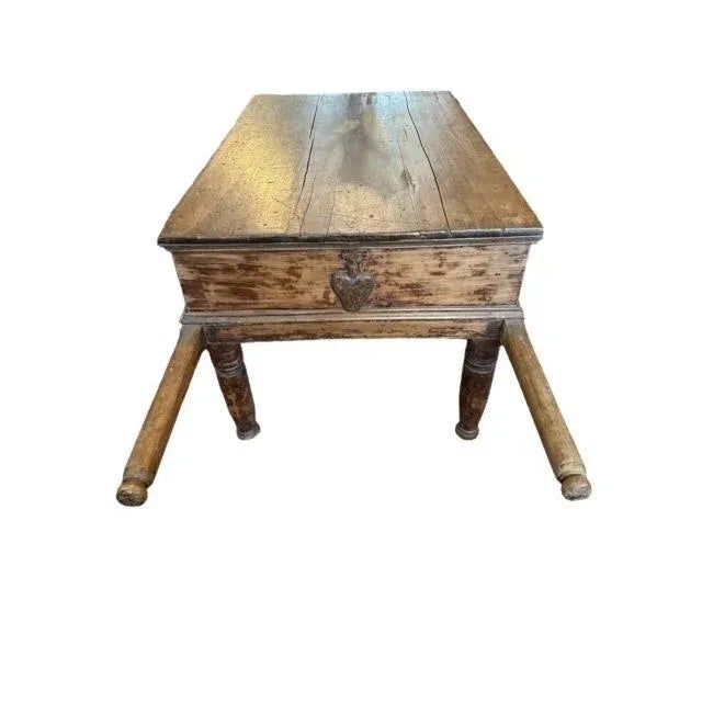 Late 19th Century Spanish Processional Table for Religious Collection Display or Library Table For Sale - Image 4 of 7