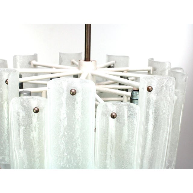 Mid-Century Modern Cast Glass Chandelier from Kalmar, 1960s For Sale - Image 3 of 12