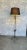 A striking Spanish silvered iron floor lamp from the 1950s, featuring an elegant twisted stem with finely crafted foliate...