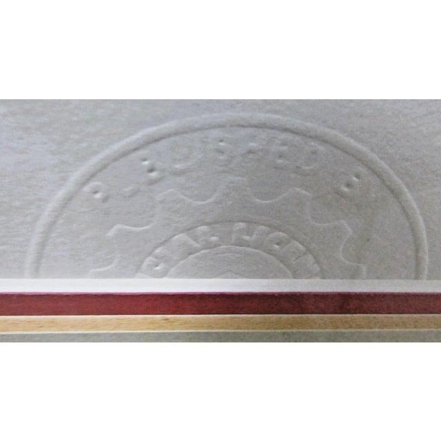 Tan David Uhl Harley-Davidson "Change in the Weather" Large Framed Art Print For Sale - Image 8 of 16