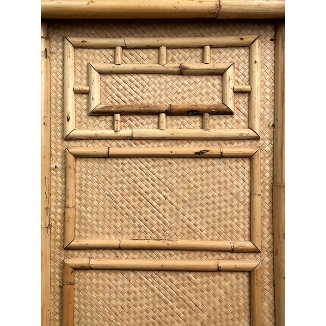 Vivai del Sud 1970s Vintage Bamboo & Rattan Six-Drawer Dresser For Sale - Image 4 of 18