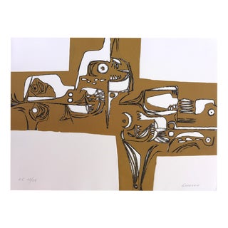 Oswaldo Guayasamin, Milay, 1973, Engraving For Sale