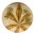French Majolica Chestnut Leaves Plate Salins, Circa 1880 For Sale