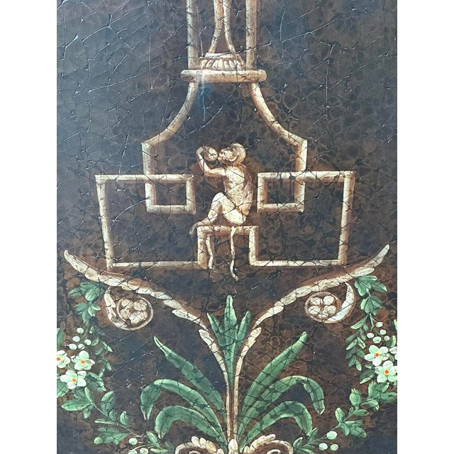 Vintage Chelsea House Floral Monkey Panel - Set of 3 For Sale - Image 9 of 12