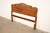French Provincial Kindel Furniture French Provincial Louis XV Cherry Wood Full Size Headboard, Circa 1960s For Sale - Image 3 of 9