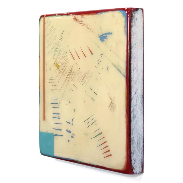 Tide Pools 42 - Contemporary Shiny Resin Minimalist Abstract Art on Wood Original Artwork by Ricky Hunt For Sale In Los Angeles - Image 6 of 9