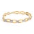 A modern heirloom with a sultry gleam, this bracelet marries sculptural form and luminous fire. Elongated, high-polish...