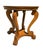 Antique Victorian Tiger Oak Parlor Table With "S" Curved Supports and Ogee Feet For Sale - Image 10 of 12