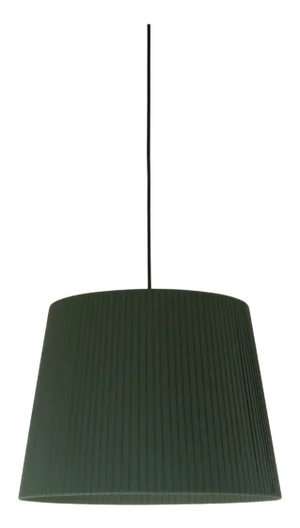 Green Sísísí Cónicas Gt3 Pendant Lamp by Santa & Cole