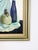 Vintage Original Oil Painting Still Life Bottles Jugs, Framed Art, Canvas, Blue For Sale - Image 11 of 11