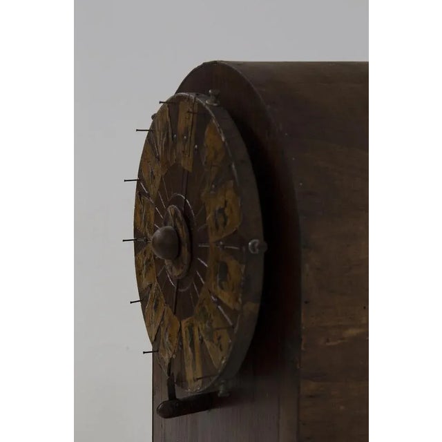 Wooden Roulette Game Wheel with Applied Figures, 1840s For Sale - Image 11 of 13