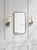 Transitional Chapman & Myers for Visual Comfort Signature Boston Head Light Sconce in Antique Nickel with White Glass For Sale - Image 3 of 4
