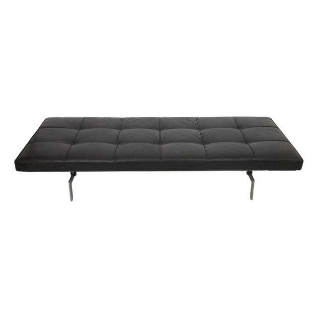 PK80 Daybed in Black Elegance Leather by Poul Kjærholm, 2000s For Sale