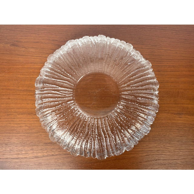 Mid-Century Modern German Glass Bowl with Floral Design, 1960s For Sale - Image 11 of 13