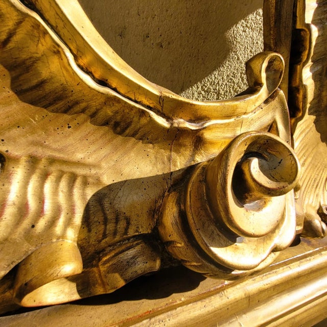 Large Carved Giltwood Headboard, 20th Century For Sale - Image 10 of 18