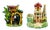 Vintage Ceramic Souvenir Sanremo and Russian Orthodox Church Sculptures, Italy, 1890s, Set of 2 For Sale
