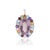 Ornate Victorian Style Multi-Gemstone Pendant in 925 Sterling Silver For Sale - Image 10 of 11