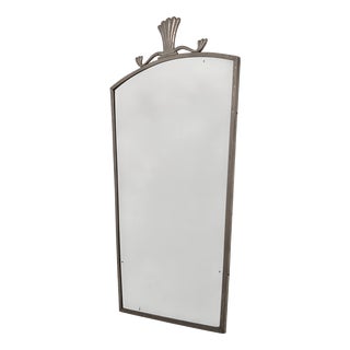 Swedish Pewter Mirror with Original Glass, 1920s For Sale