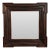 Vintage Walnut Square Mirror For Sale