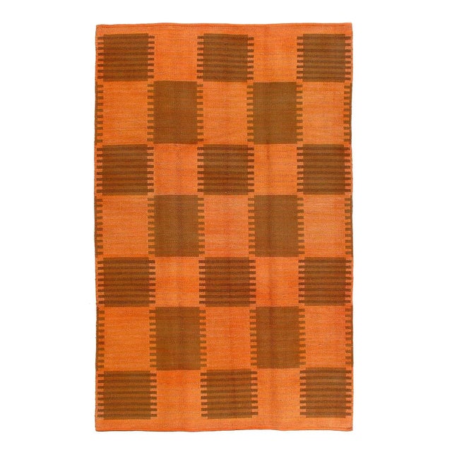 2020s Scandinavian Reversible Over Dyed Rug For Sale - Image 4 of 4