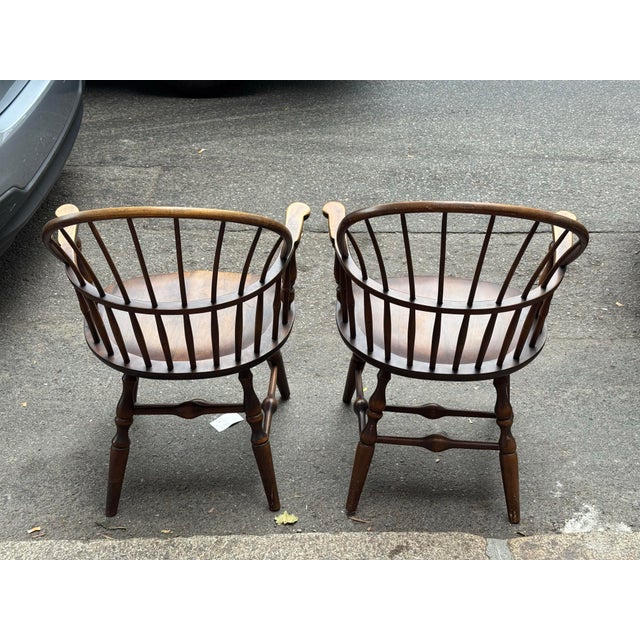 Wood 1910s Antique Captains Chair For Sale - Image 7 of 12