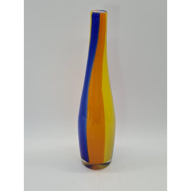 1970s Murano Art Glass Sommerso Vase, Italy, 1990s For Sale - Image 5 of 8