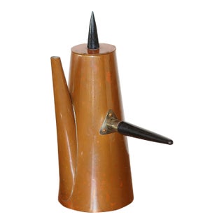 Vintage B&m Douro Copper Chocolate or Coffee Pot For Sale