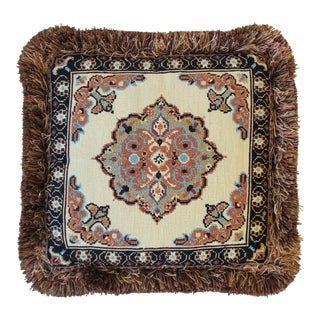 Needlepoint Pillow with Moroccan Design For Sale