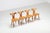 A sculptural set of four Scandinavian dining chairs made in Sweden during the 1960s. Crafted in solid oak, the chairs...