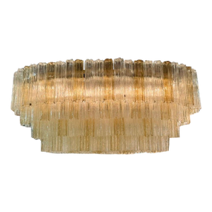 Large Oval Murano Tronchi Chandelier