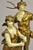 Antique French Renaissance Moreau Figural Metal Table Lamp, Wife & Farmer For Sale - Image 4 of 11