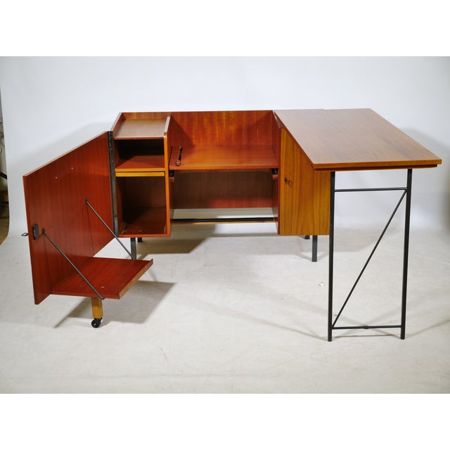 1960s Mid-Century Modern Sideboard with Desk in Teak, 1960s For Sale - Image 5 of 13