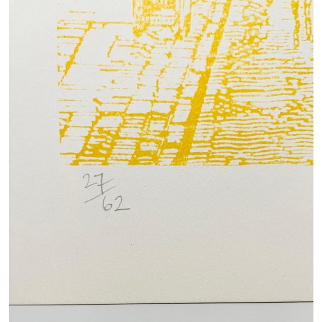 Op Art Pol Bury, Limited Edition Architecture Kinetic Op Art Screen Print Lithograph Pol Bury, 1966 For Sale - Image 3 of 7