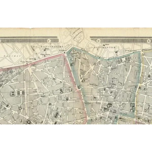 Antique Map by Gall and Inglis, 1843 For Sale - Image 6 of 10