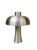 Mushroom Table Lamp in Brushed Aluminum, 1970s For Sale