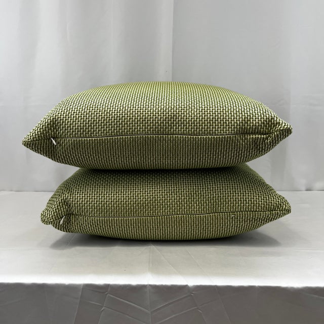 Contemporary Jane Shelton Somerset 19”x19” Feather Down Pillows - A Pair For Sale - Image 3 of 5