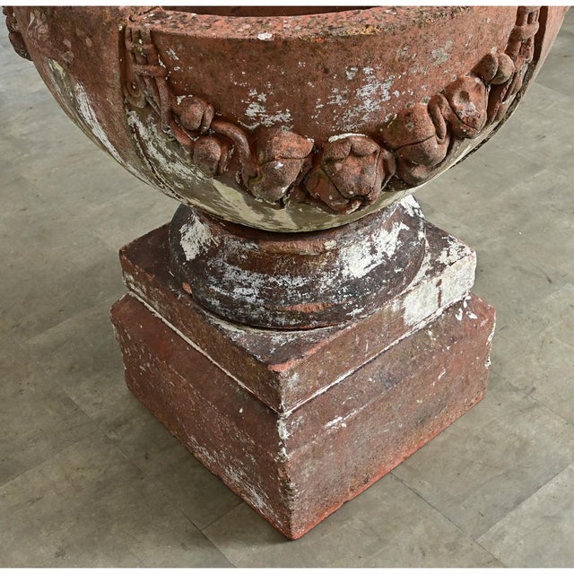 Early 20th Century English Compton Terracotta Pot on Pedestal For Sale - Image 4 of 12